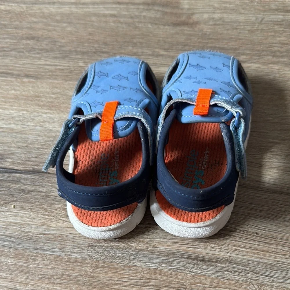 Kids Blue and Orange Sandals